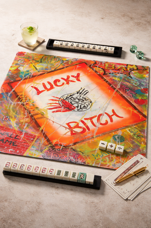 LUCKY B*ITCH MAHJONG MAT